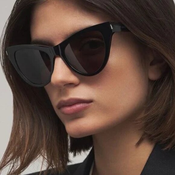 YSL Black Sunglasses, cateye frame SL425 - Picture 2 of 10